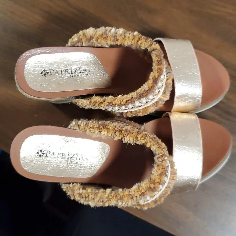 Patrizia‎ by Spring Step Kowaru Tassel Espadrille Wedge Sandals Shoes 37